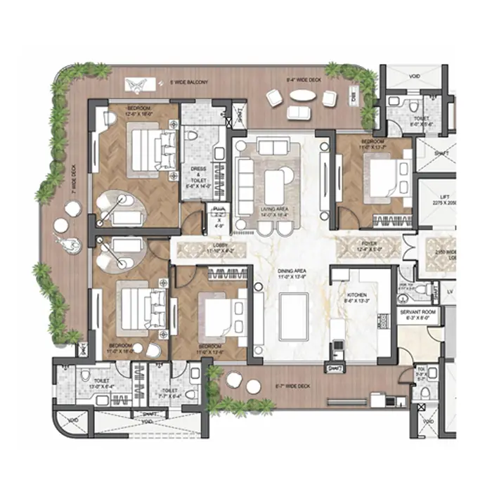 MUREC OYSTER WALK Penthouse Floor Plan